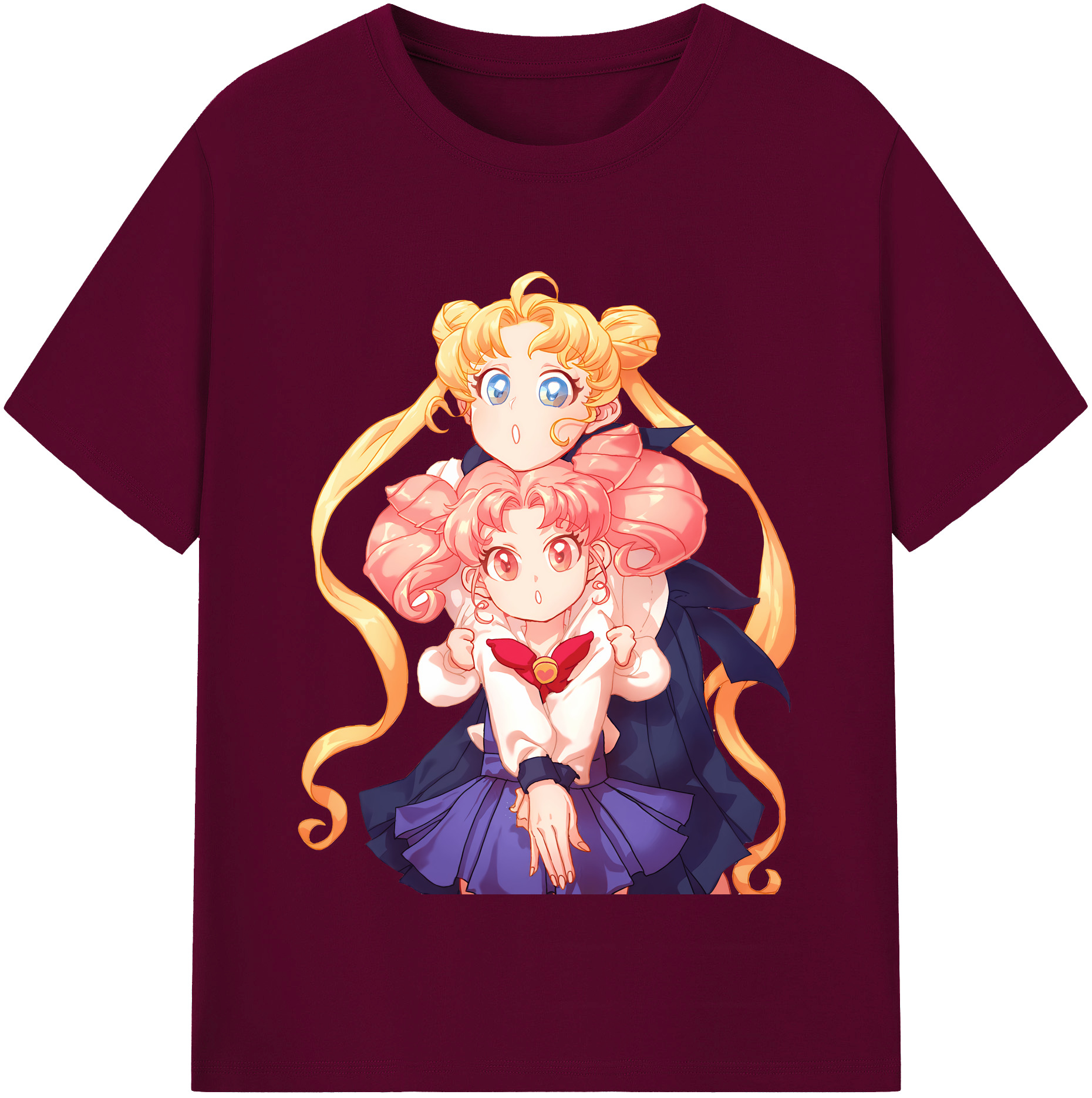 （画像用） 美少女戦士セーラームーン 愛野 美奈子 あいの みなこ Sailor Moon Aino Minako レディースカジュアルプリントTシャツ（綿100％）